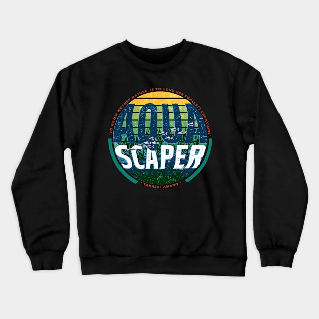 Aquascaper Crewneck Sweatshirt by sticker happy